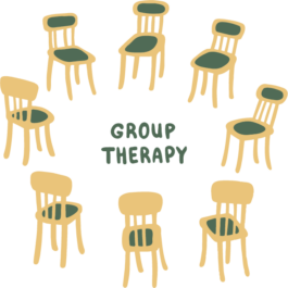 Illustrazione - Group therapy 